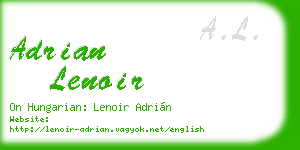 adrian lenoir business card